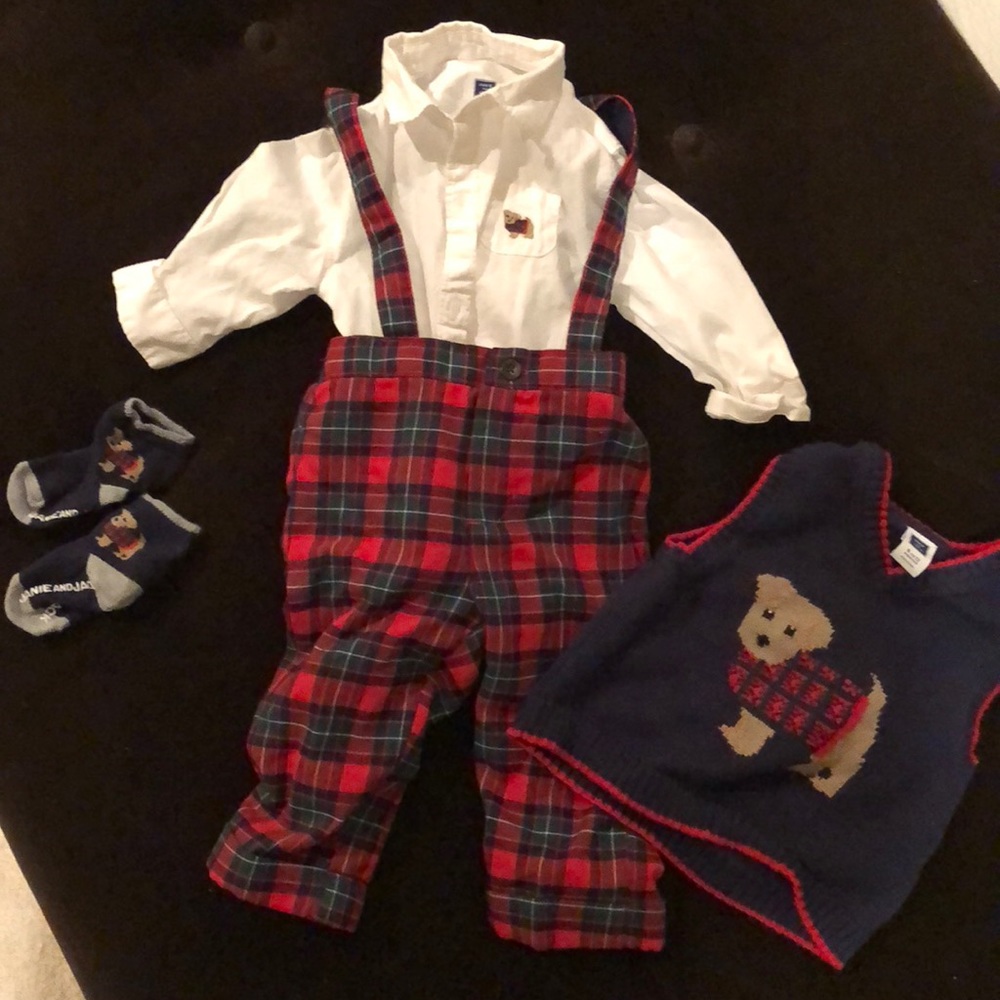 Janie and jack 6-12 month holiday outfit